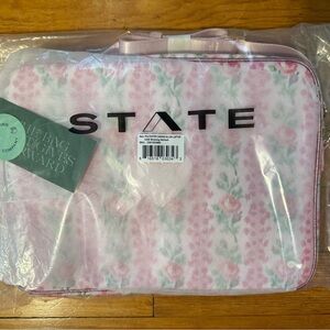 STATE Pink Floral Laptop Bag